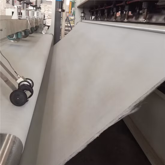 Усиленный дорогой короткий волокнистый иглопробивной геотекстиль, нетканый полиэстер